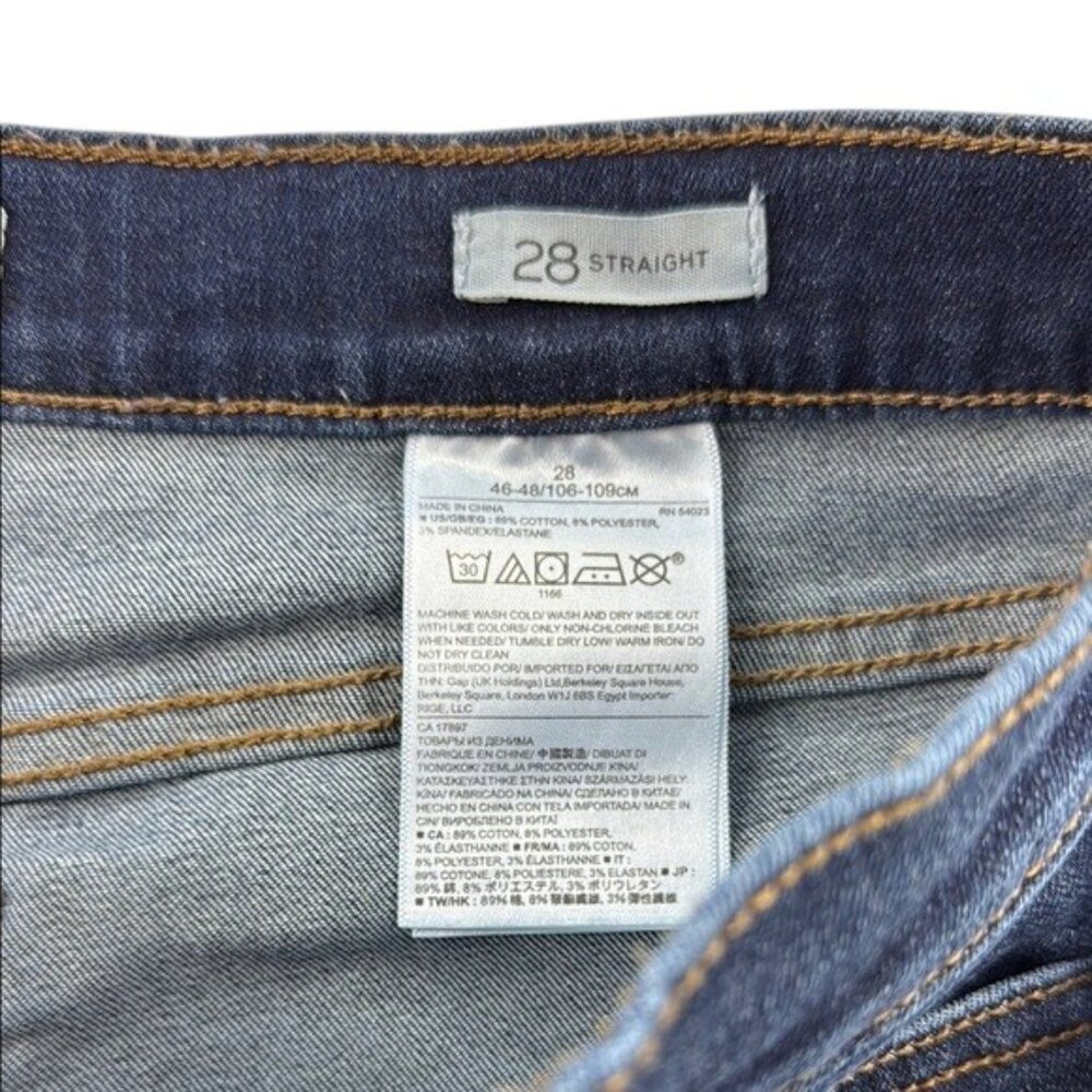 Banana Republic Straight Leg Jeans Size 28 - Picture 6 of 9